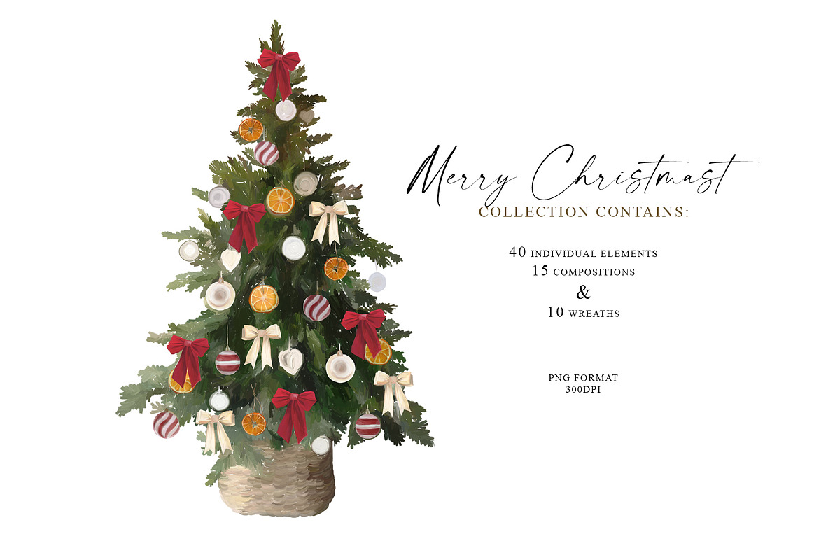 Christmas holiday clipart, a Seasonal Illustration by Vasmila (Photo 10 of 12)