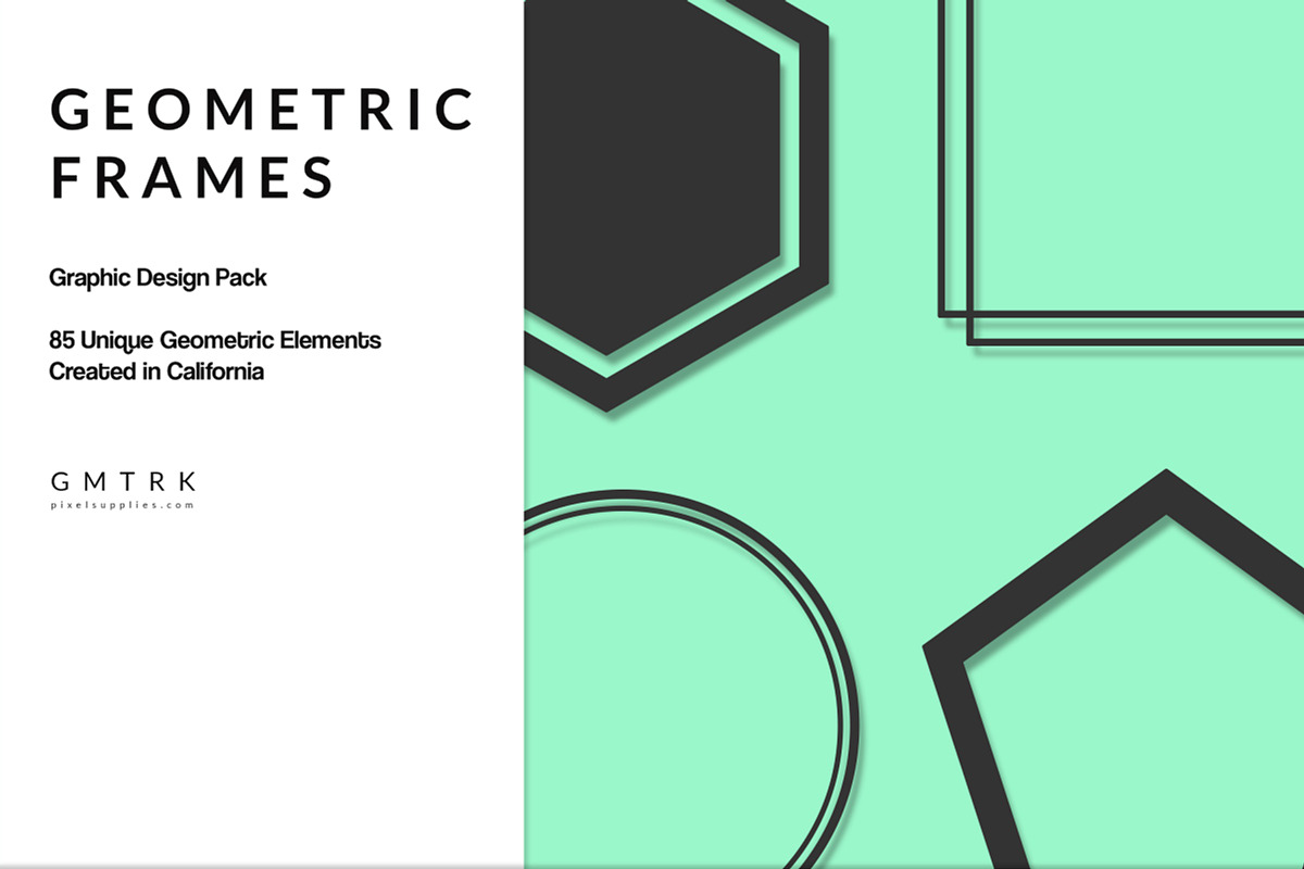 Geometric Frames Design Kit, an Object Graphic by Pixel Supplies (Photo 1 of 5)