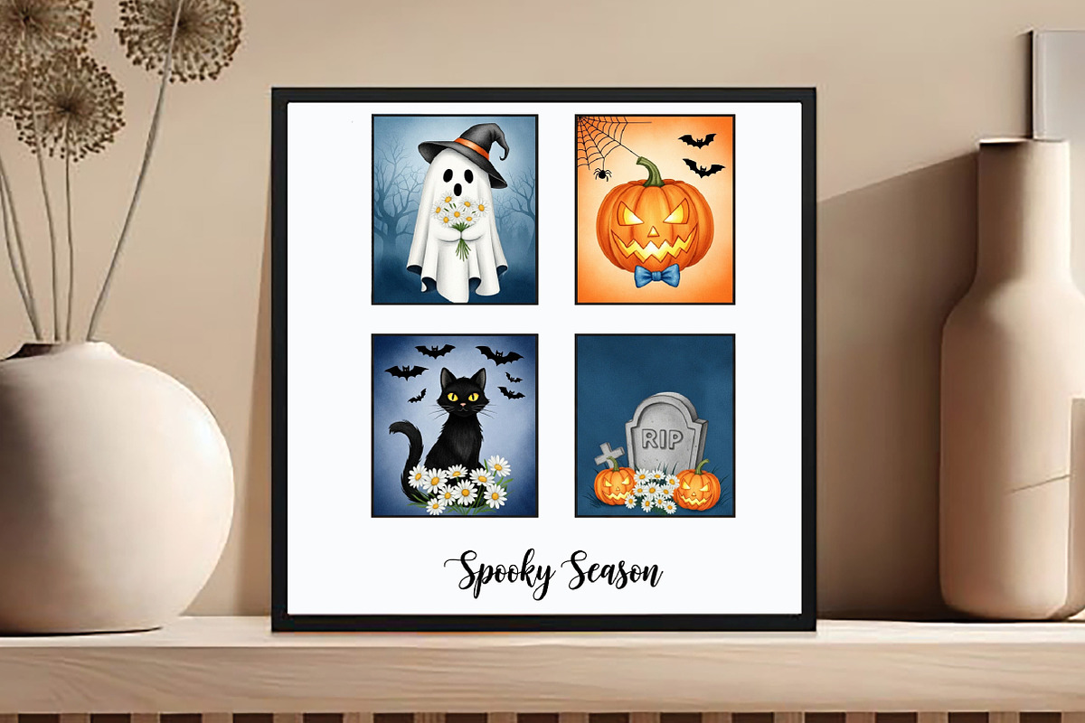Halloween Spooky Season PNG, an Illustration by DreamCafeArt (Photo 2 of 6)