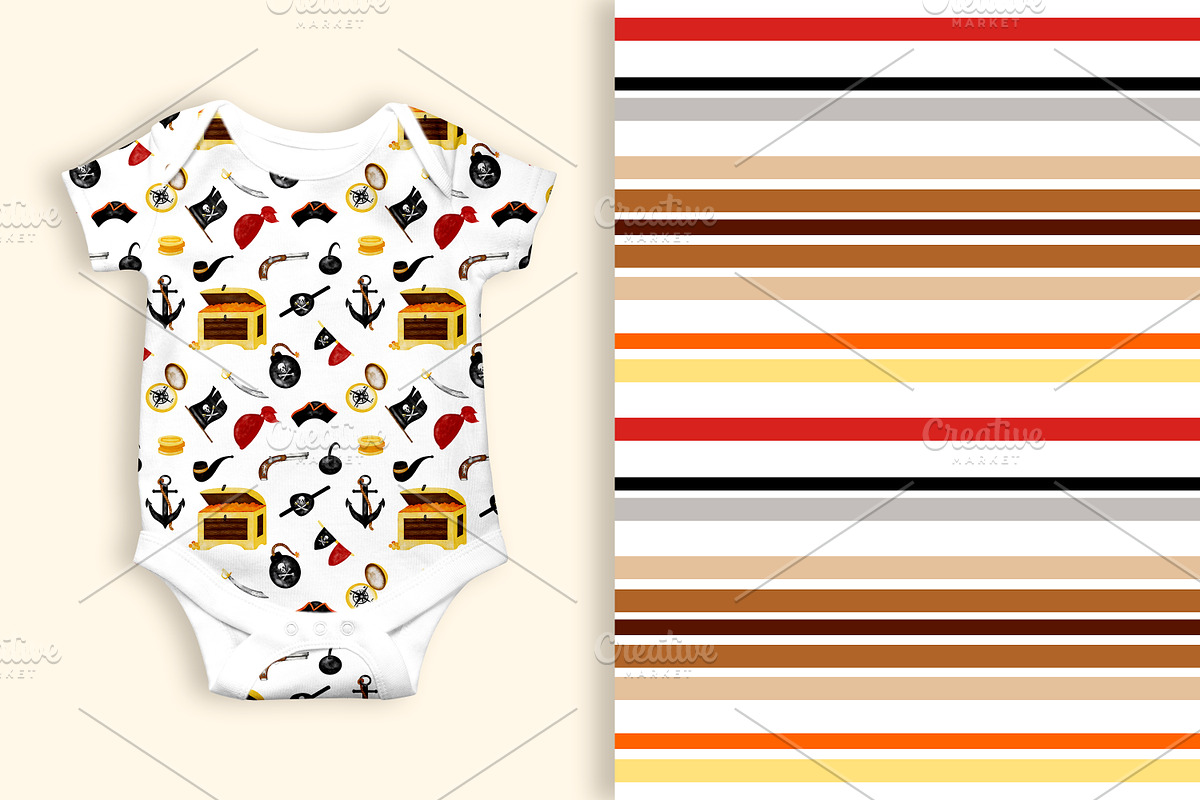 Kids Playful Seamless Patterns, a Pattern Graphic by Oksana Dovhopol Art (Photo 9 of 14)