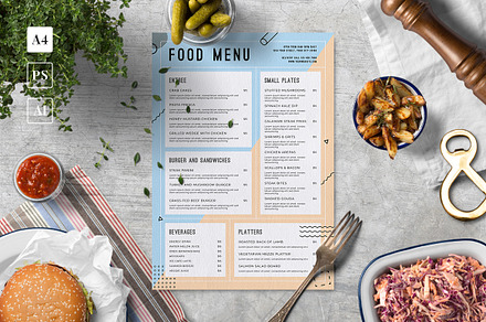 Summer Food Menu