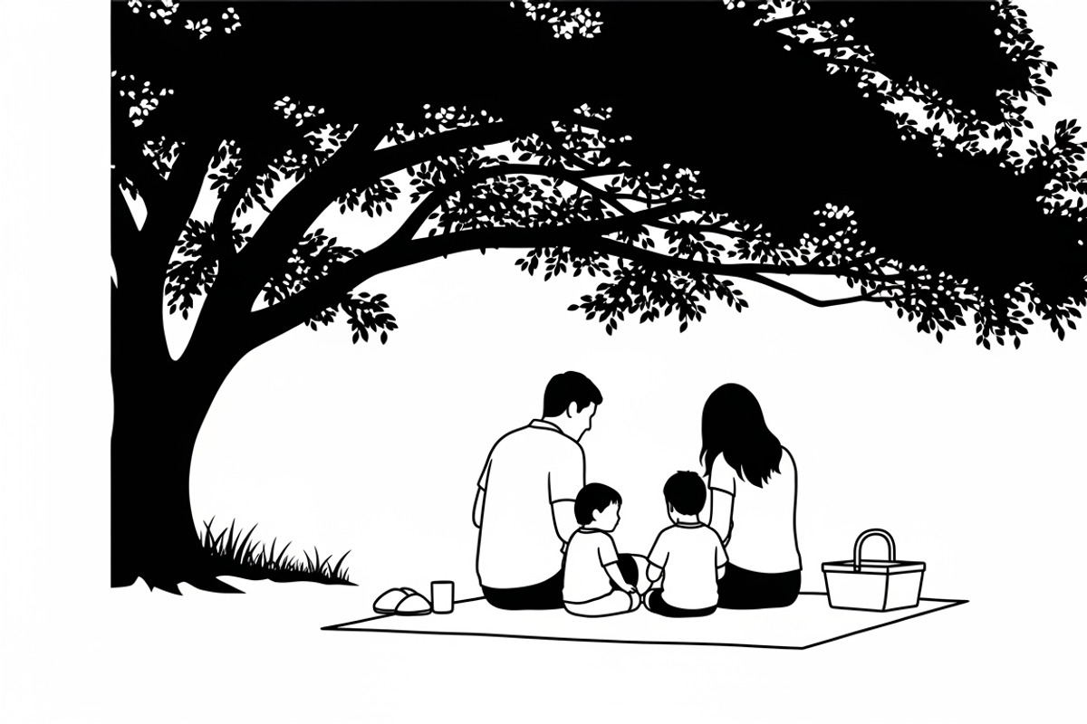 Charming summer picnic family, a Seasonal Illustration by Amazin_art (Photo 5 of 23)