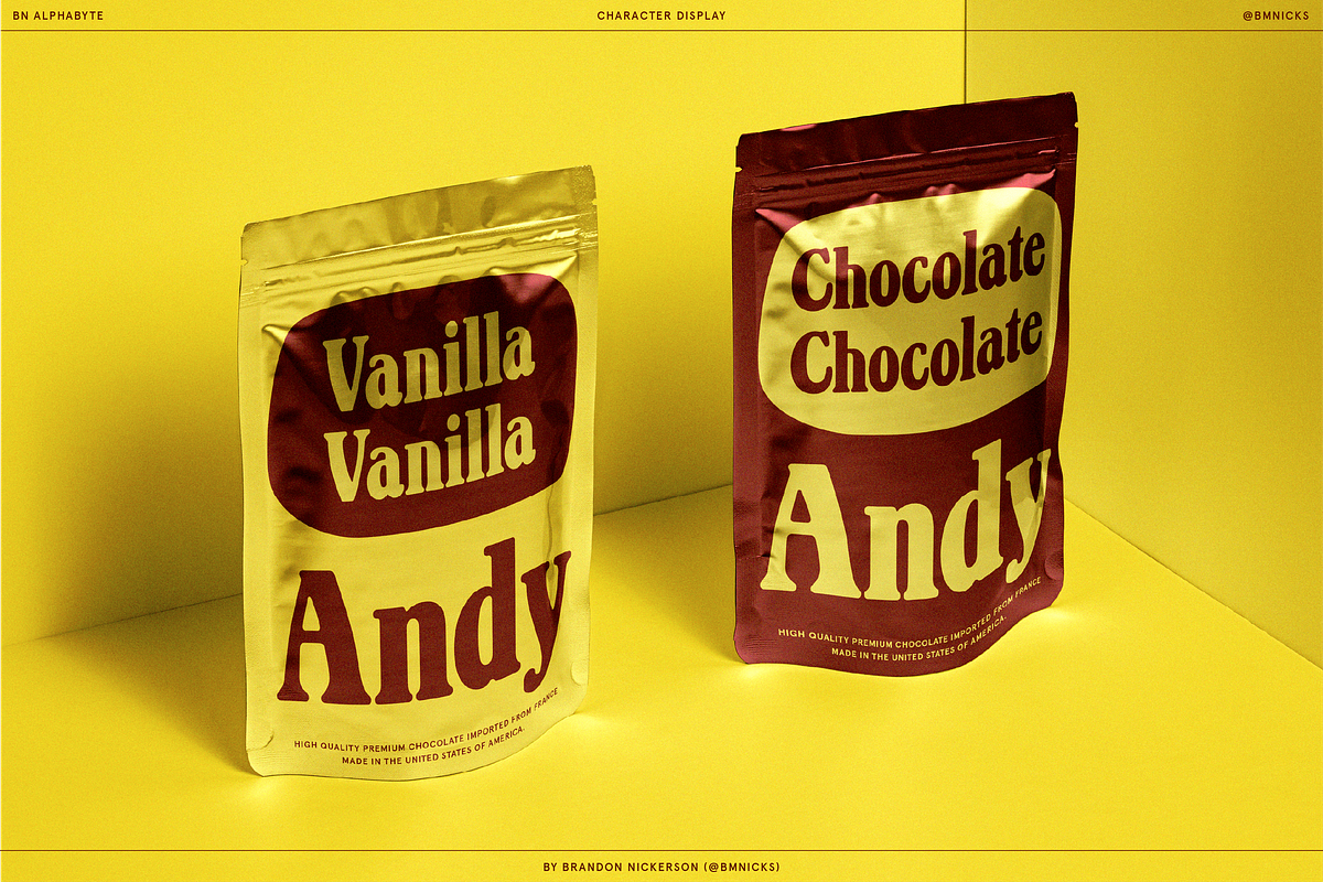BN Alphabyte, a Serif Font by Bnick (Photo 6 of 14)