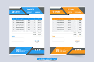 Modern Business Invoice And Receipt