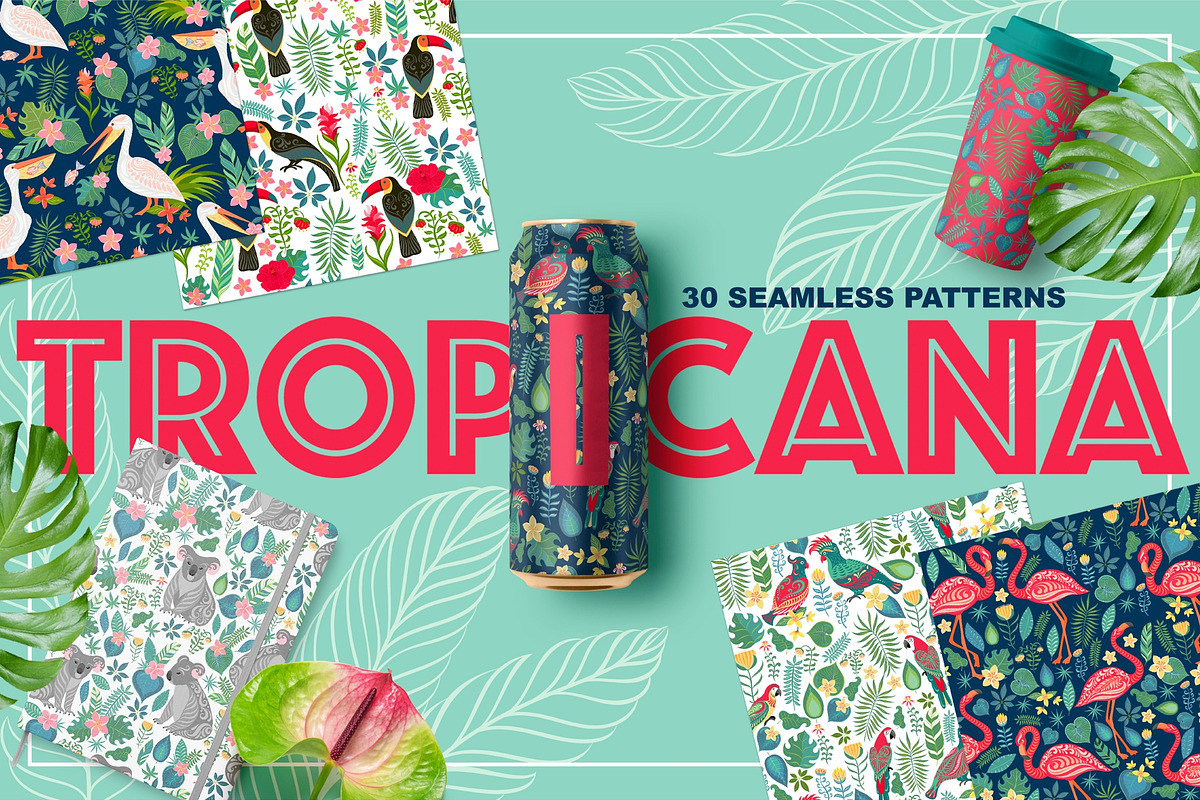 TROPICANA, 30 Seamless Patterns, a Pattern Graphic by Irina Skaska (Photo 1 of 17)