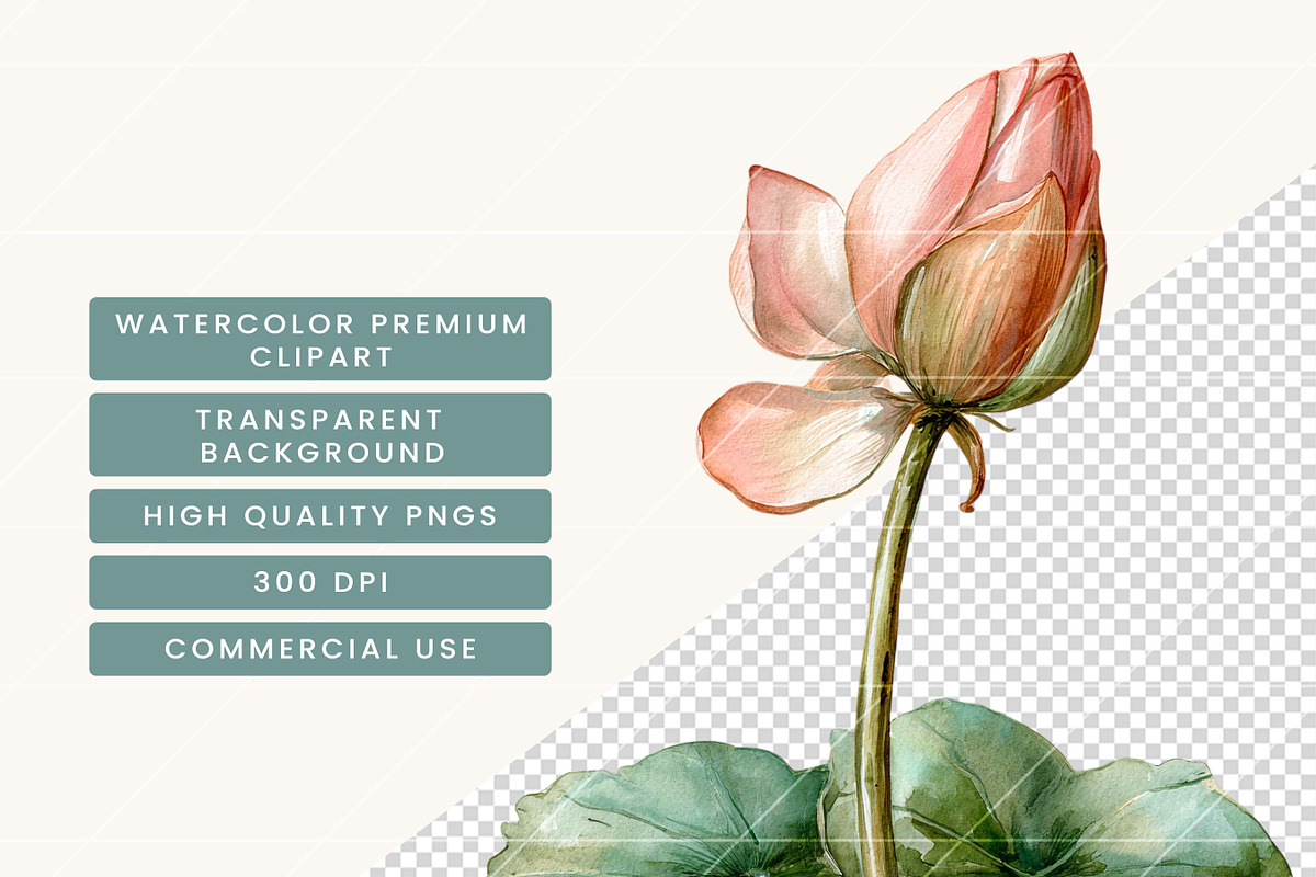 Watercolor Summer Pond Nature, an Object Illustration by BusyDaydesign (Photo 7 of 9)