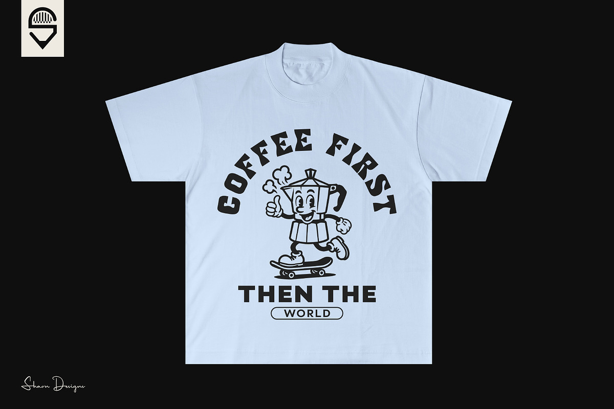 Fun Moka Pot Character Skateboarder, an Illustration by shaondesigns (Photo 3 of 4)