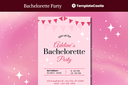 Bachelorette Party Canva Invitation, a Design Template by TemplateCastleStore (Thumbnail 1 of 2)