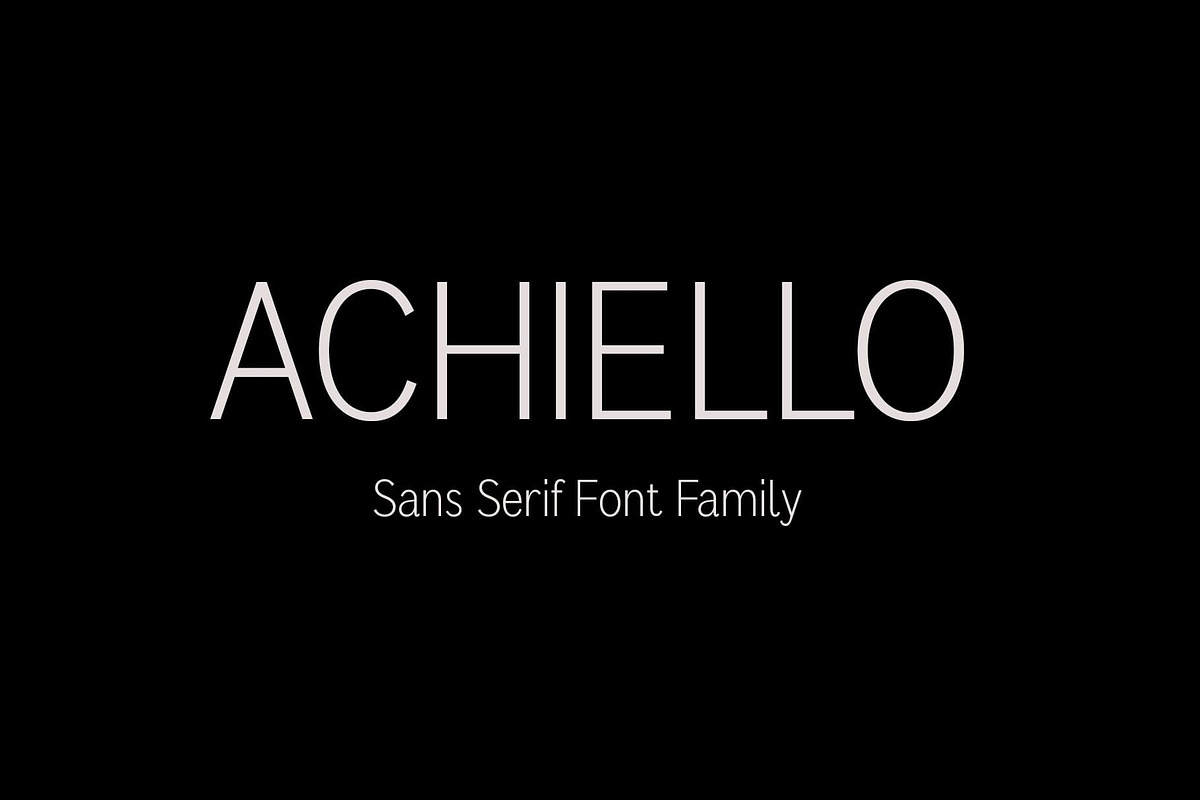 Achiello – Humanist Sans Serif, a Sans Serif Font by Craft Supply Co. (Photo 1 of 8)