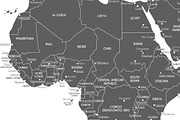 Vector World Map with main cities, an Education Illustration by asantosg (Thumbnail 6 of 7)