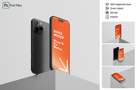 IPhone 16 Pro Mockup Set