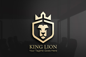 Custom King Lion Logo Design, a Branding & Logo Template by YUDesignStore