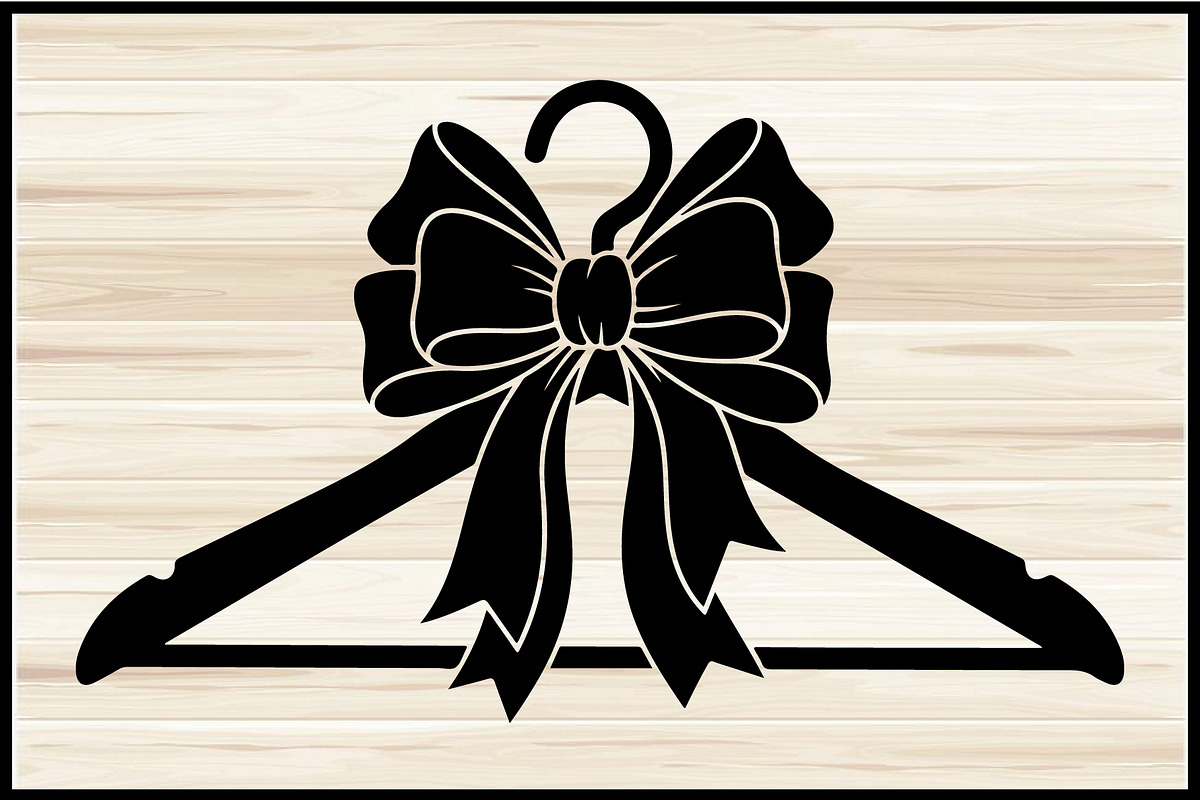 Clothes Hanger SVG Silhouette Bundle, a Decorative Illustration by yasushie (Photo 3 of 4)