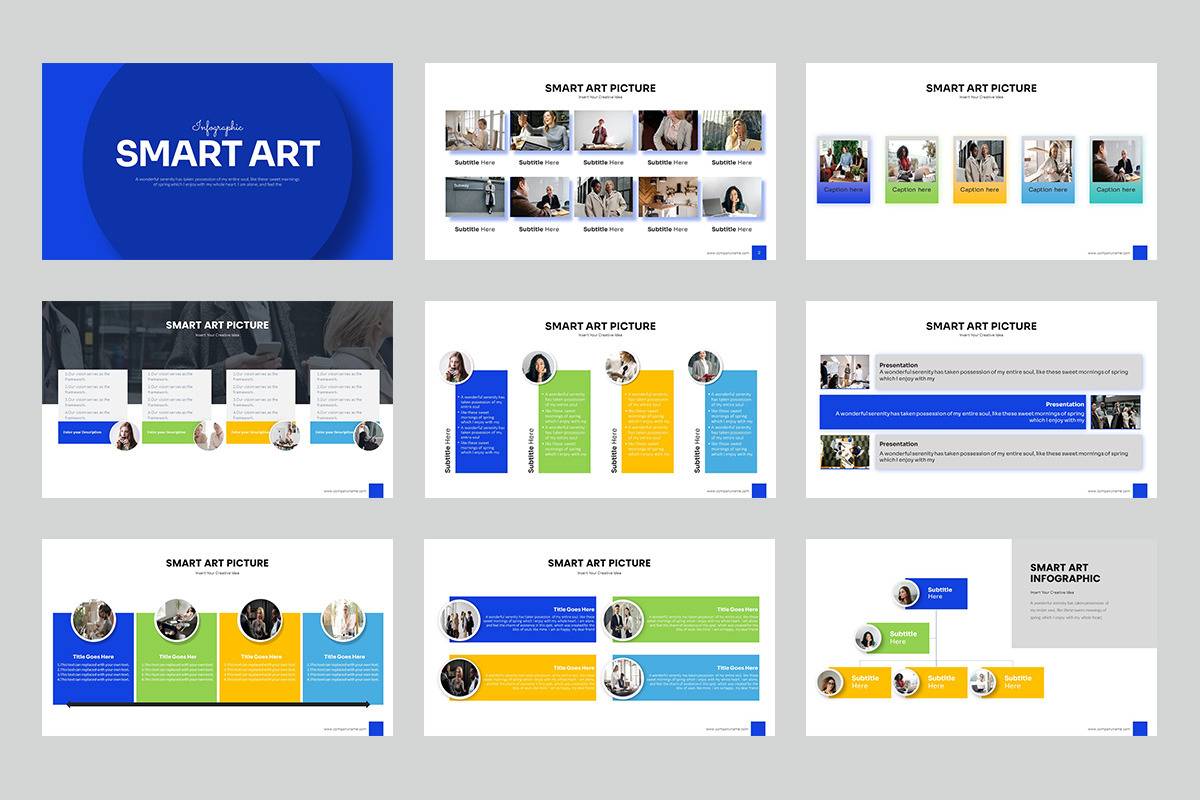 Smart Art  PowerPoint Templates, a Presentation Template by Stock Shape (Photo 3 of 4)