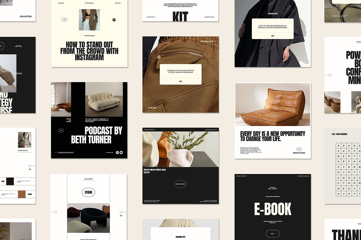 Social Media Branding Coach Kit II, a Social Media Template by Moscovita Studio (Photo 4 of 27)