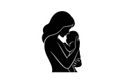 50 Mother and Baby Love Silhouette S, an Illustration by Designs_River (Thumbnail 19 of 51)