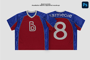 jersey mockup, a Shirt Mockup by Barmecide Mockup Studio