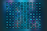 120 Blue Neon iOS 14 App Icon Pack, an Icon by IOS14iconsStudio (Thumbnail 2 of 2)