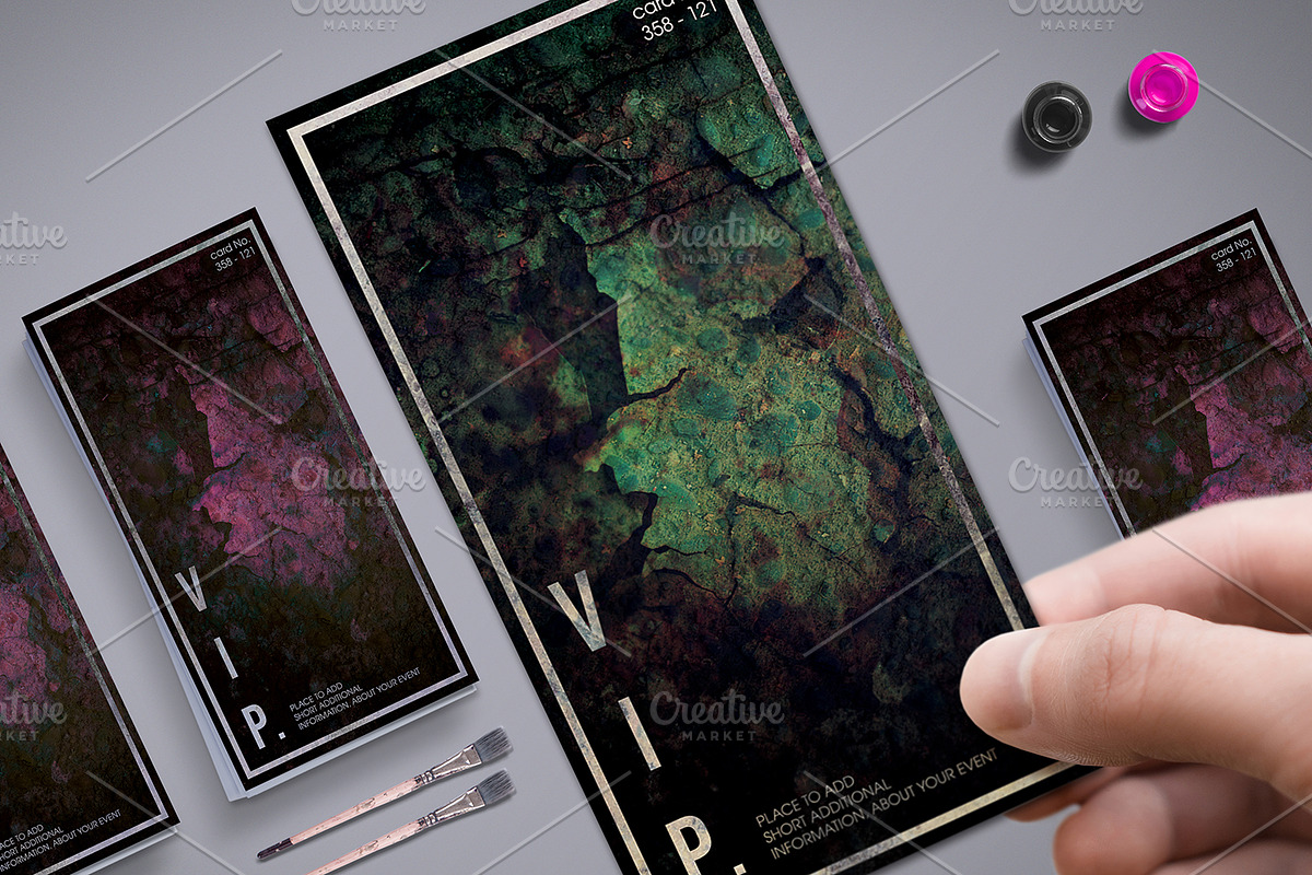 Minimal VIP Pass with Vintage Style, an Invitation Template by Tzochko (Photo 1 of 5)