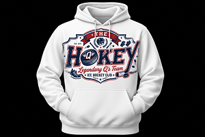 Vintage Hockey Team Logo Design