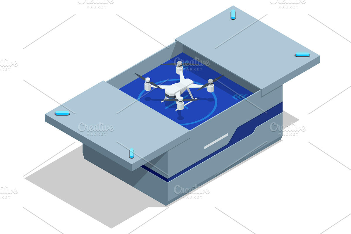 Isometric storage drawer with a, a Technology Illustration by Golden Sikorka