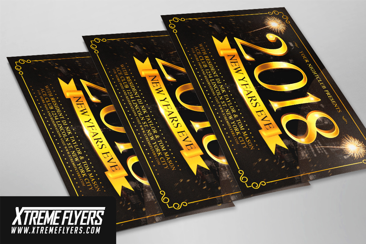 New Years Eve Flyer Template, a Flyer Template by XtremeFlyers (Photo 2 of 2)