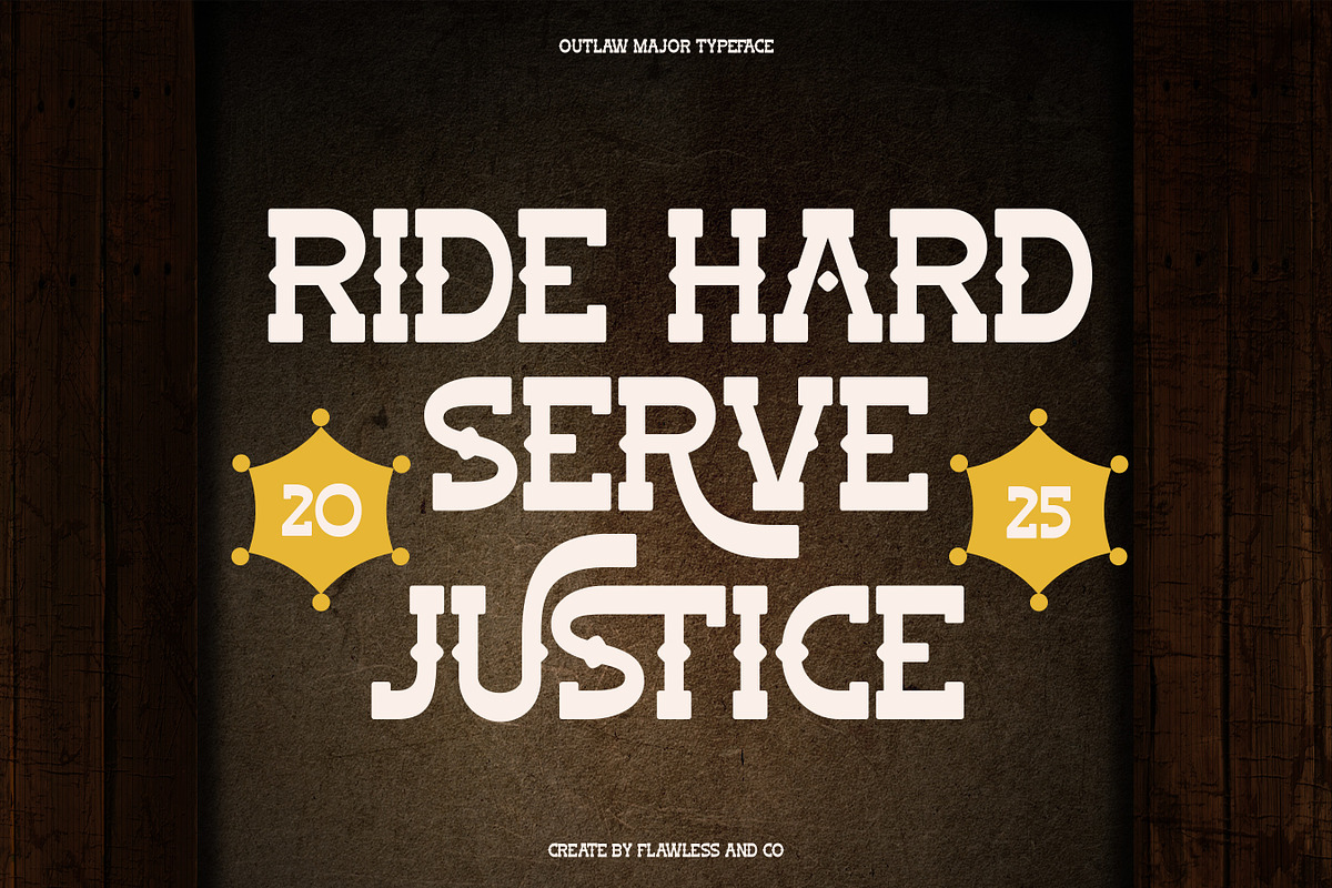 Outlaw Major - Slab Serif Font, a Serif Font by Flawless And Co (Photo 3 of 10)