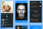 iPhone 6 Media Player UI Kit, an UI Kit Template by Cosmic Motive (Thumbnail 5 of 5)