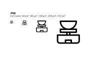 50 Arts and Crafts Icons, an Outline Icon by Side Project (Thumbnail 4 of 7)