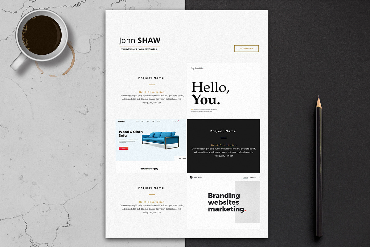 Gemini Resume Template, a Resume Template by Nina Shaw (Photo 3 of 9)