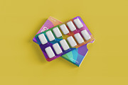 Chewing Gum Box Mockup, a Packaging Mockup by Graphicboom (Thumbnail 2 of 5)