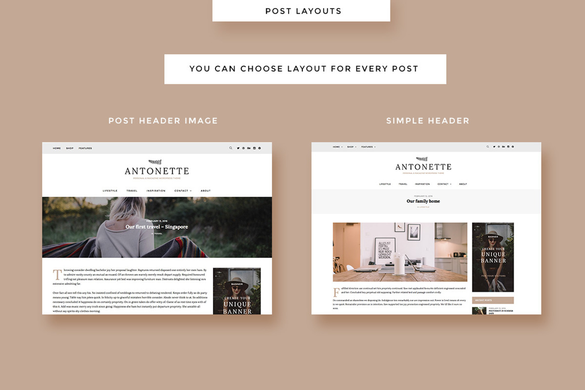 Antonette - WordPress Blog Theme, a WordPress Template by Creanncy (Photo 3 of 4)