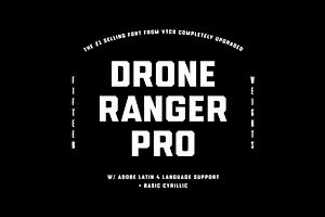 Drone Ranger PRO Font Family