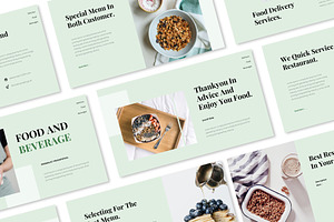 Food And Beverage Google Slides Pres