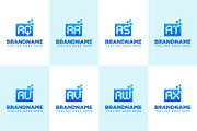 RQ RR RS RT RU RV RW RX Tech Logo, a Branding & Logo Template by Pray Art Design Studio (Thumbnail 1 of 2)