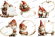 Christmas Gnome Poster Template, an Illustration by DreamArtGraphic (Thumbnail 3 of 4)