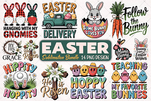 Easter Sublimation Bundle PNG, an Illustration by RobertsArt