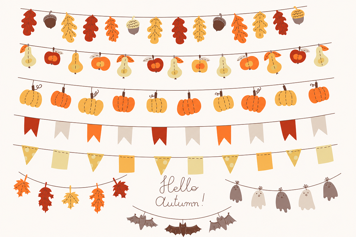 Autumn Frames Illustrations, a Seasonal Illustration by Anna Studio (Photo 10 of 13)