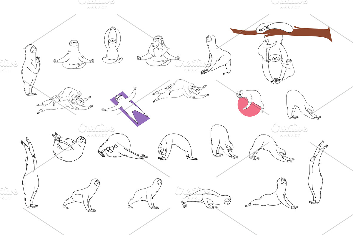 Mama Yoga, an Animal Illustration by Alena (Photo 8 of 8)