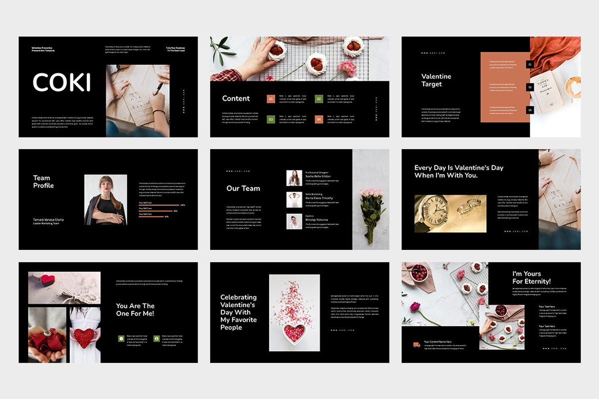 Coki : Valentine Google Slides, a Presentation Template by Punkl Camp (Photo 6 of 9)