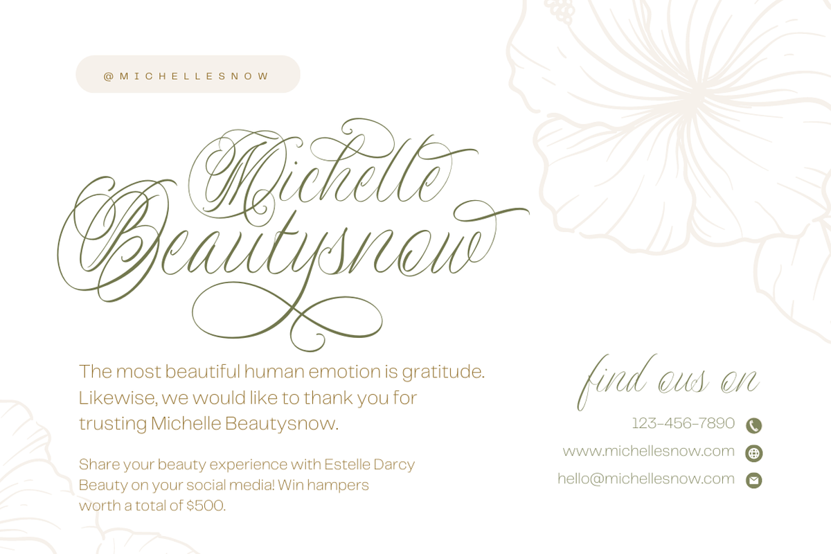 Newly Bridal - A Wedding Font, a Script Font by a Piece of Cake (Photo 8 of 12)