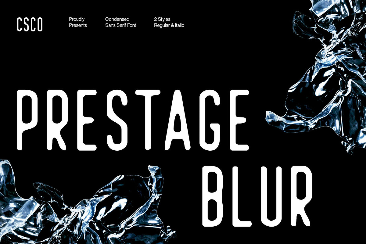 Prestage Blur, a Sans Serif Font by Craft Supply Co. (Photo 1 of 8)