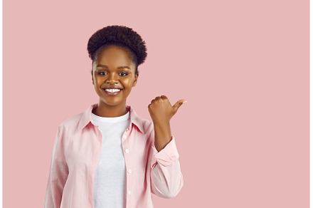 A happy young African-American woman, a Person Photo by StudioRomantic