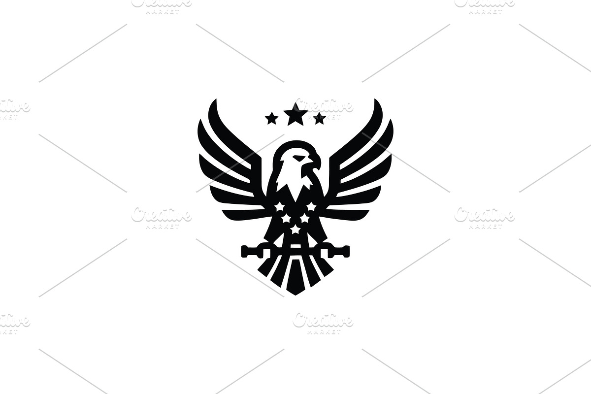 American Eagle Emblem with Stars, a Branding & Logo Template by Vectorium Studio (Photo 2 of 2)