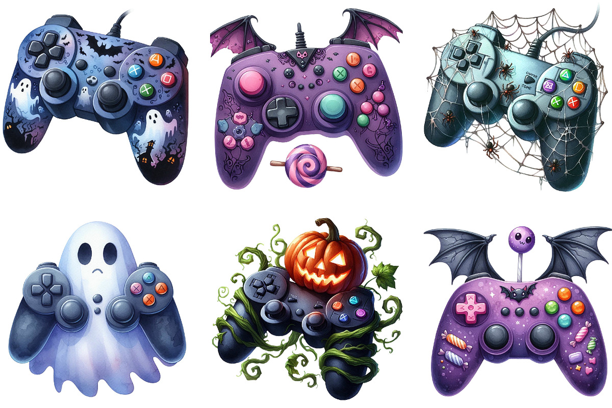Halloween Gaming Controllers Sublima, an Illustration by DreamArtGraphic (Photo 3 of 5)