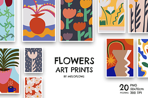 Flowers Art Print Posters