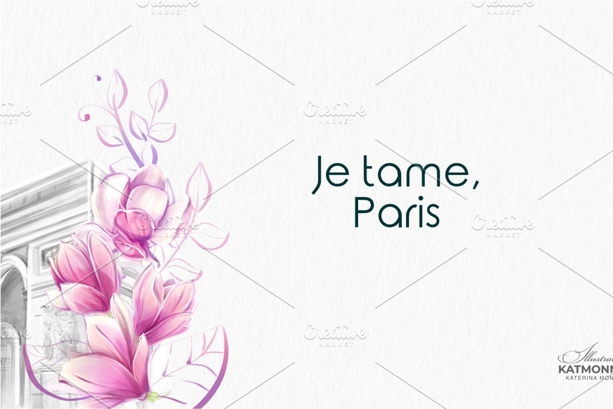 Paris watercolor clip art, an Education Illustration by katmonne (Photo 7 of 10)