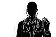 doctor and nurse silhouettes, an Illustration by Amazin_art (Thumbnail 22 of 31)
