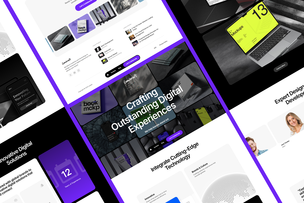 Lumicraft | Agency Framer Template, a Landing Page Template by laaqiq (Photo 1 of 4)