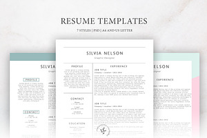 Resume Templates 7 Styles